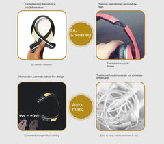 Lightweight Stereo Neckband Bluetooth Headset w Speakers