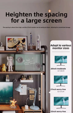 Ergonomic Gaming Desk w Built-in Bookshelf