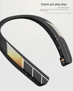 Lightweight Stereo Neckband Bluetooth Headset w Speakers