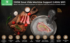 Sous Vide 1100-Watt Immersion Cooker w WiFi Control