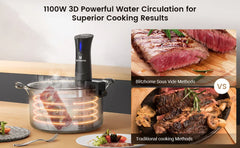 Sous Vide 1100-Watt Immersion Cooker w WiFi Control