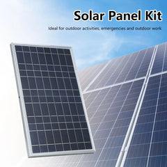 Waterproof Solar Panel 15W DC 12V Kit w Alligator Clip