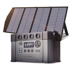 2400W Pro Outdoor Generator w Folable Solar Panels