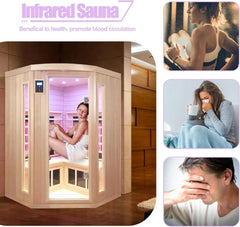 Ceramic 2-Person Infrared Sauna