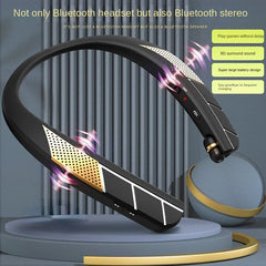 Lightweight Stereo Neckband Bluetooth Headset w Speakers