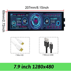 14in LCD Ultrawide Secondary Screen for Raspberry Pi