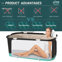 Foldable & Portable Soaking Hot Tub & Ice Bath