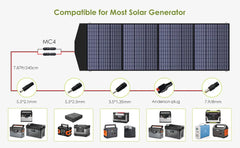 2400W Pro Outdoor Generator w Folable Solar Panels