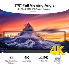 14in LCD Ultrawide Secondary Screen for Raspberry Pi