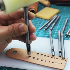 10-Tool DIY Leather Craft Punch Set
