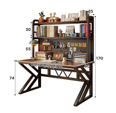 Ergonomic Gaming Desk w Built-in Bookshelf