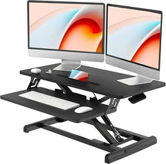 Standing Desk Converter w Keyboard Tray