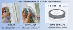 Electric Wall-Mounted Shower Body Brush