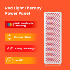 1500W Red & Infrared LED Light Therapy Long Panel