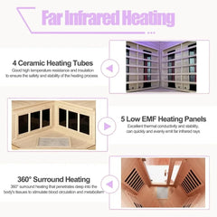 Ceramic 2-Person Infrared Sauna