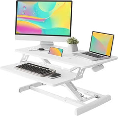 Standing Desk Converter w Keyboard Tray