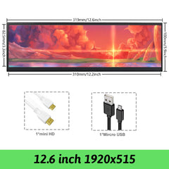 14in LCD Ultrawide Secondary Screen for Raspberry Pi