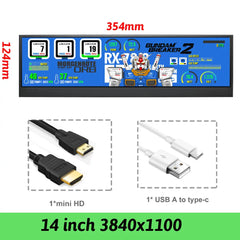 14in LCD Ultrawide Secondary Screen for Raspberry Pi