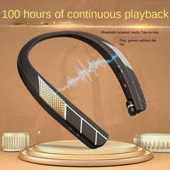 Lightweight Stereo Neckband Bluetooth Headset w Speakers