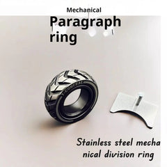 Unisex Rotating Mechanical Fidget Spinner Ring