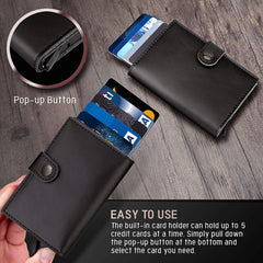 RFID-Blocking Leather Wallet