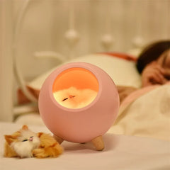 LED Cat-Design USB Touch-Control Night Light