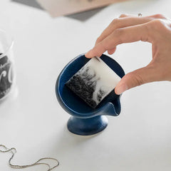 Ceramic Leaf-Shape Soap Dish