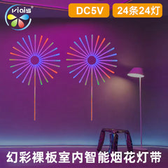 LED Sound-Controlled Meteor Shower Light Strip