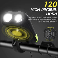 LED Bicycle Headlight & Horn