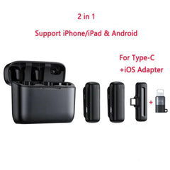 Wireless Lavalier Microphone J11/J13 w Charging Case