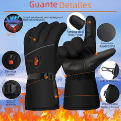 AA Battery-Heated Thick Thermal Gloves