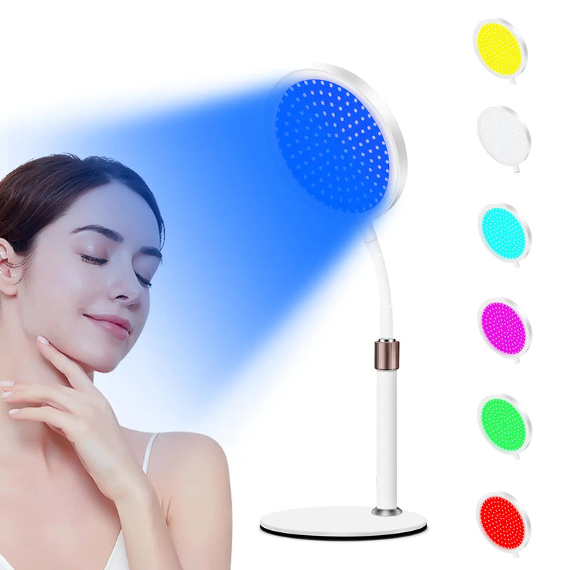 7-Color Red Light Therapy Lamp for Face & Neck
