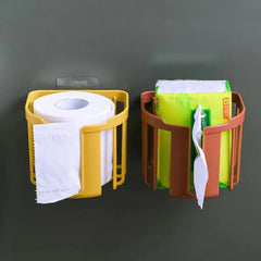 Multipurpose Bathroom Tissue Holder & Storage Basket