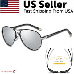 Men's Polarized Pilot Sunglasses