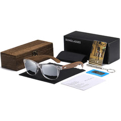Retro Polarized Bamboo Wood Sunglasses
