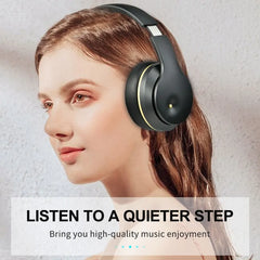 Foldable Active Noise Cancellation Bluetooth Headphones