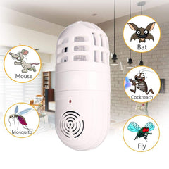 2-in-1 Ultrasonic Pest Repeller & Mosquito Zapper