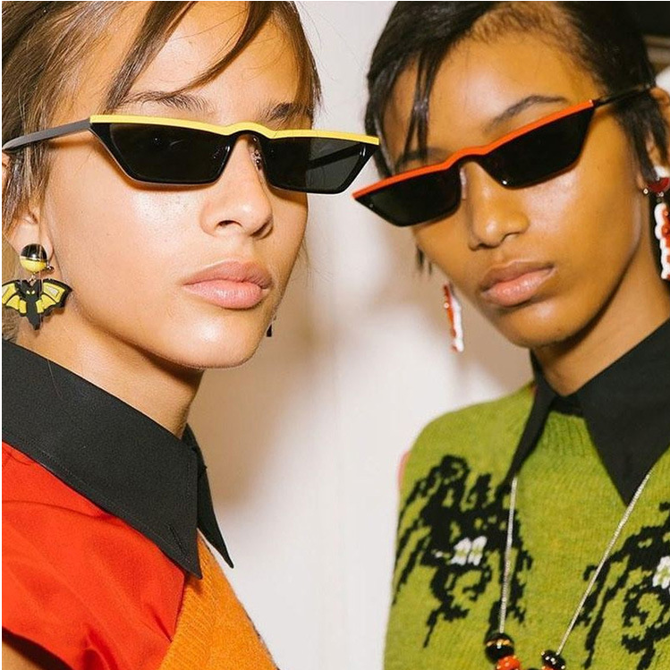 Retro Eyebrow-Framing Sunglasses