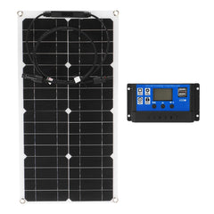 25W Flexible Solar Panel Battery Charger Kit