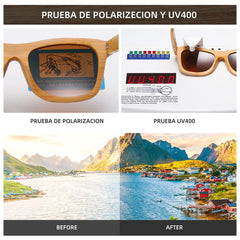 Stylish Bamboo Polarized Sunglasses for Wholesale
