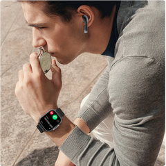 2-in-1 Smartwatch w TWS Bluetooth Earbuds & Heart Rate Monitor