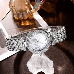 Women's Luxury Rhinestone Quartz Watch Set