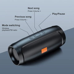 Bluetooth Stereo Speaker w FM & Subwoofer