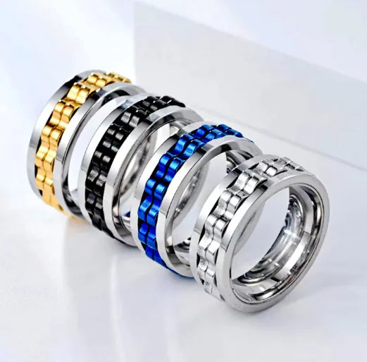 Titanium Fidget Spinner Ring