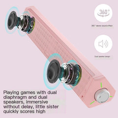 Bluetooth Desktop Gaming Speaker w Mic & Bass