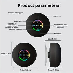 Waterproof Portable Wireless Speaker w Suction Cup