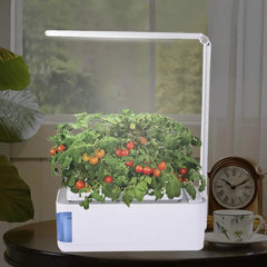 Smart Hydroponic Indoor Herb Garden Kit w LED Growth Light