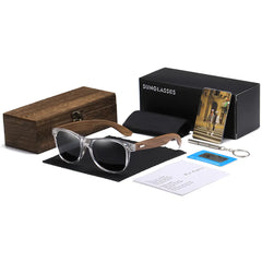 Retro Polarized Bamboo Wood Sunglasses