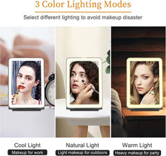 Smart Makeup Mirror w Built-In Lighting