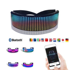 Shining Wrap-Around Light-Show Glasses